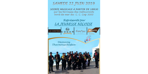 harmony fanfare La jeunesse Niçoise 22 June 2019